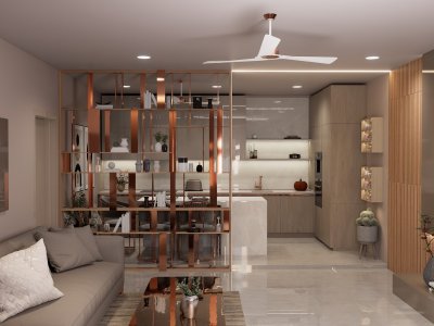 Messing en koper geven je woonkamer een warmer karakter